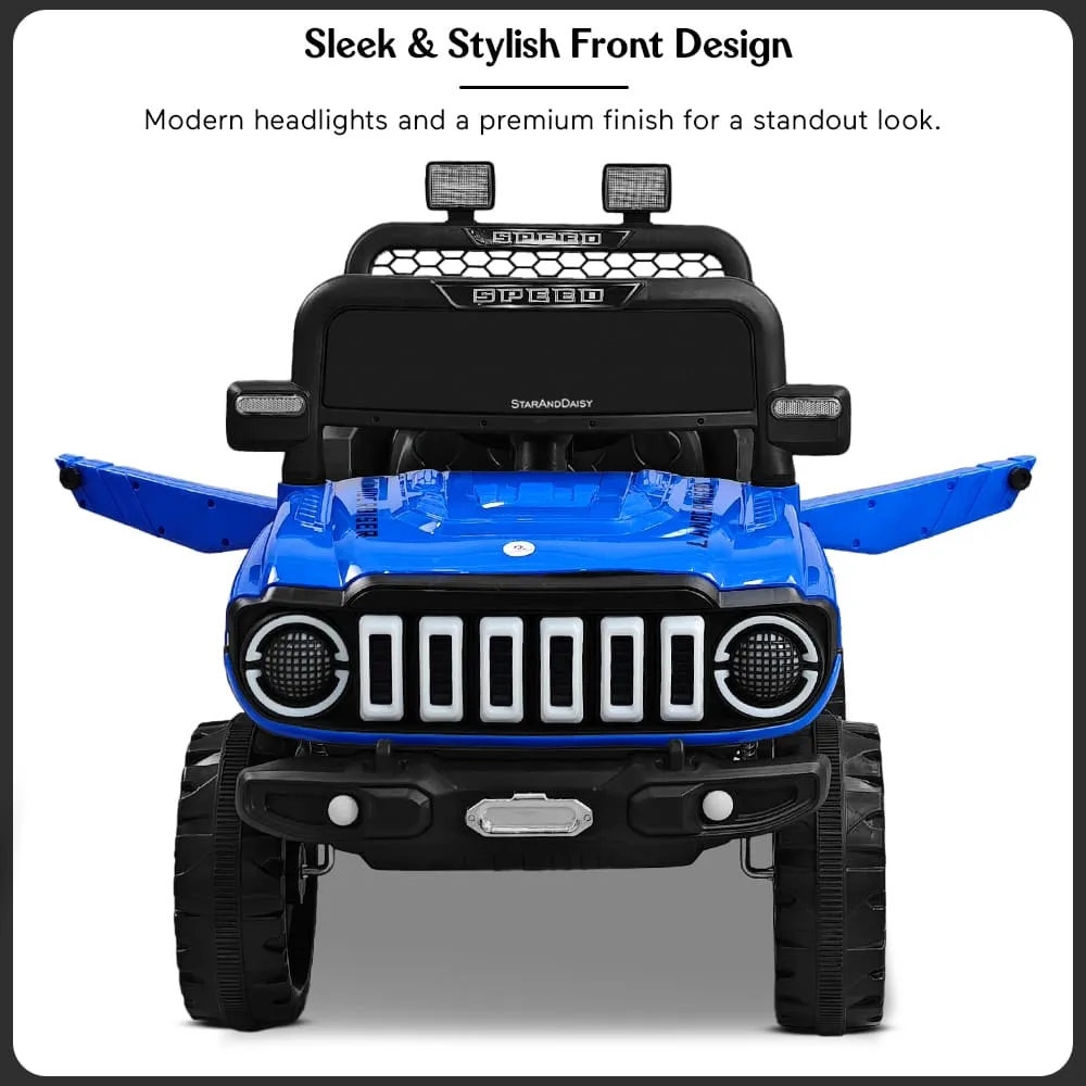 StarAndDaisy Ride On Remote Control Jeep For Kids