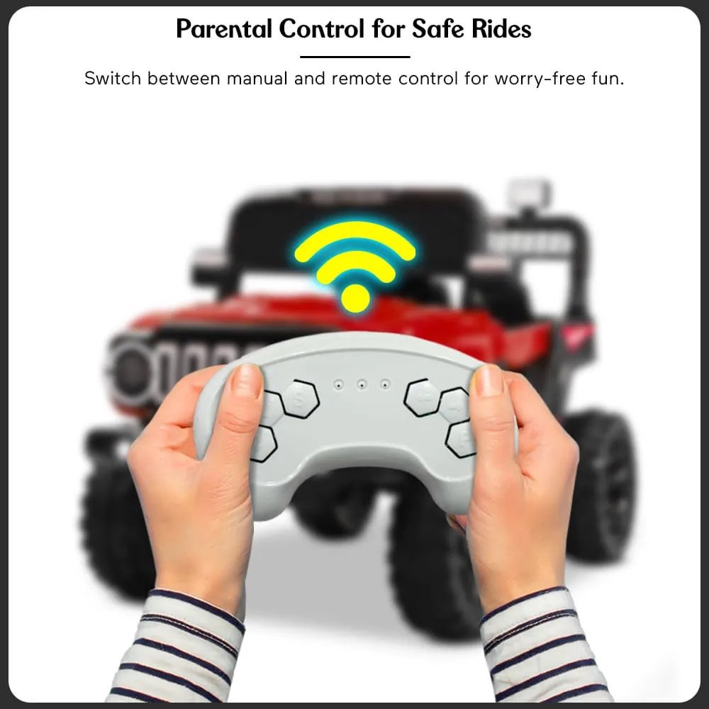 StarAndDaisy Ride On Remote Control Jeep For Kids