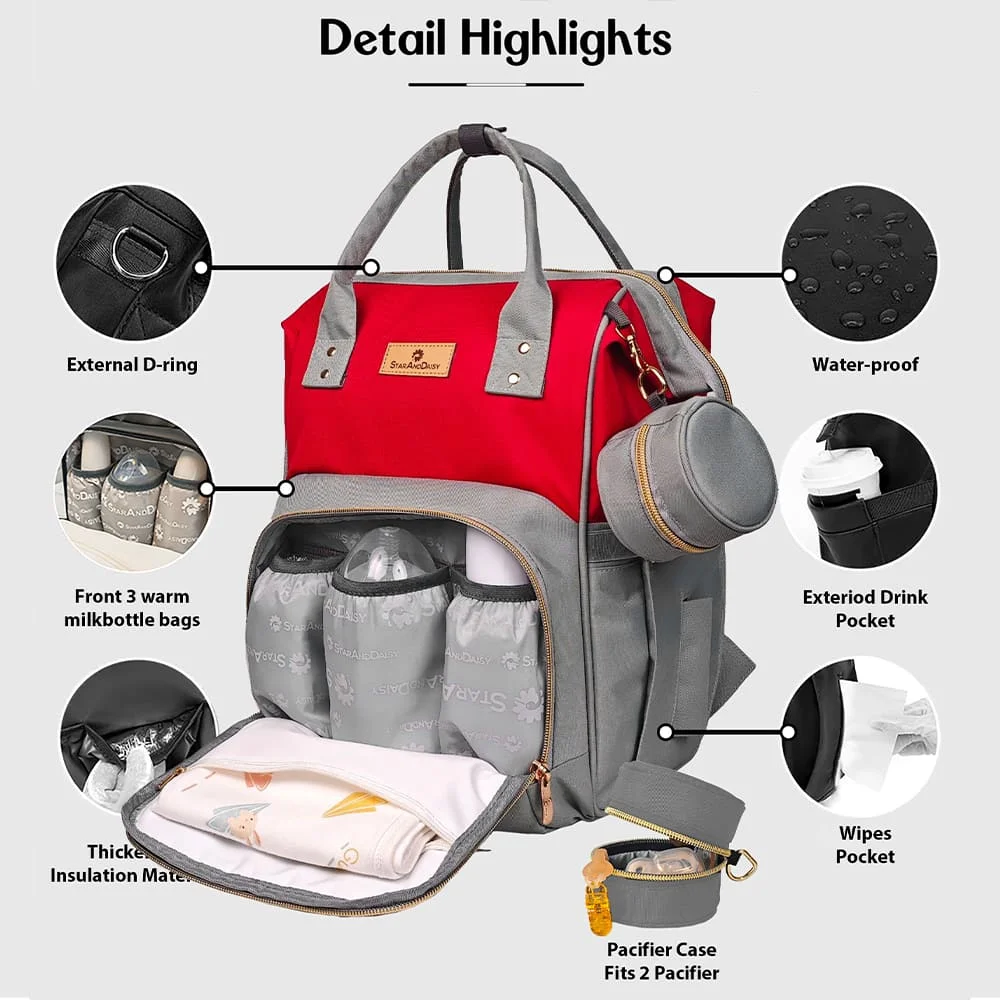 Waterproof Maternity Bag with Insulated Pockets