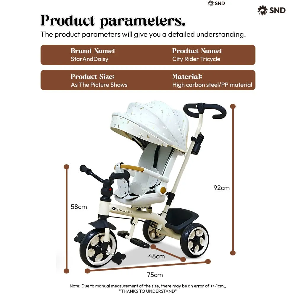 city rider white dimension