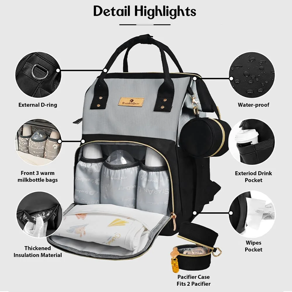 Waterproof Maternity Bag with Insulated Pockets