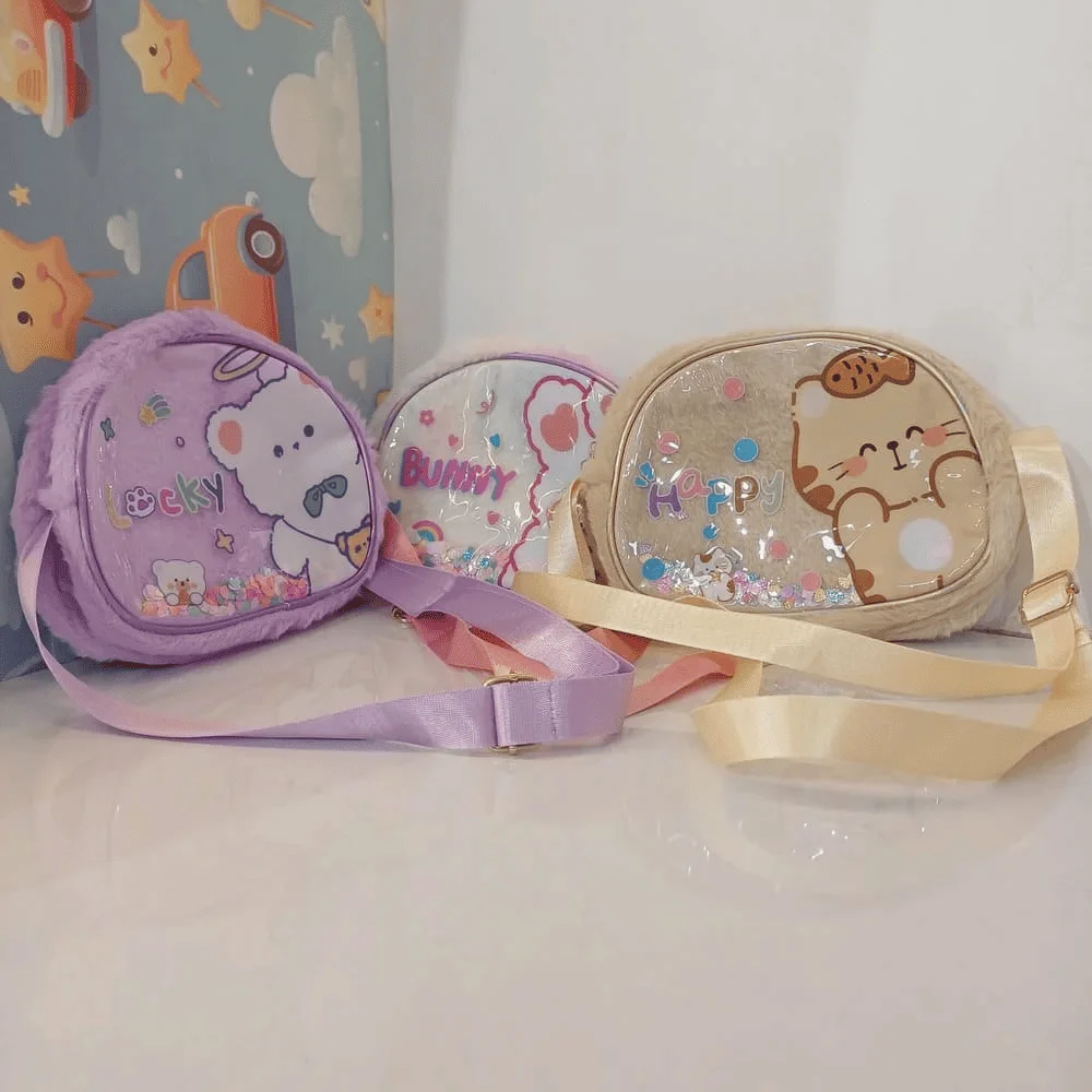 Premium Carton Feather Carry Bag Pouch multicolor