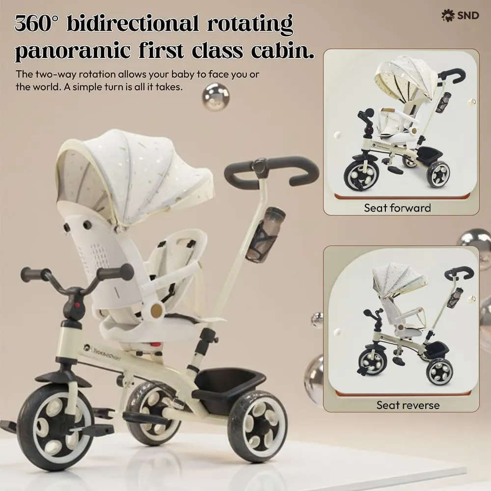 tricycle for kids with parent handle