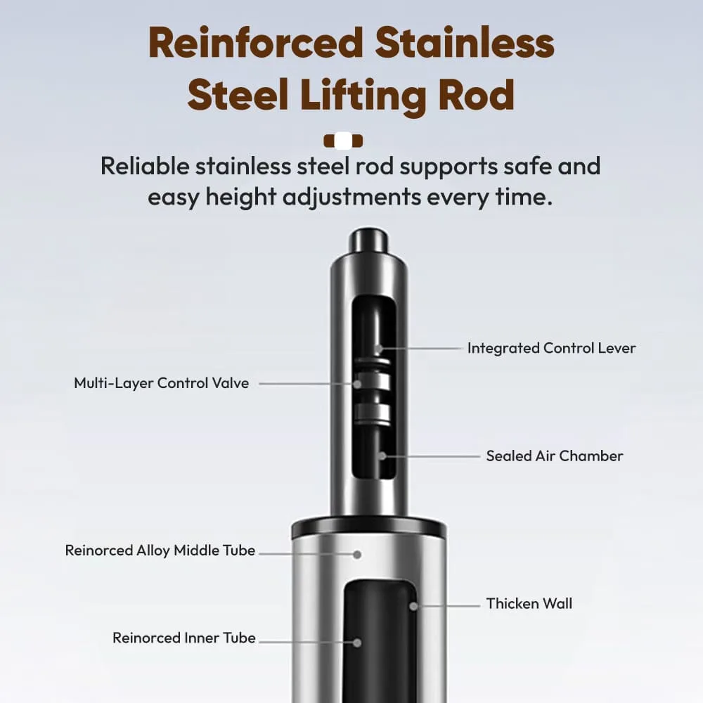 StarAndDaisy Feeding Baby High Chair with 5 Adjustable Seat, Dual Detachable Food Tray, 360 ° Wheels - Blue