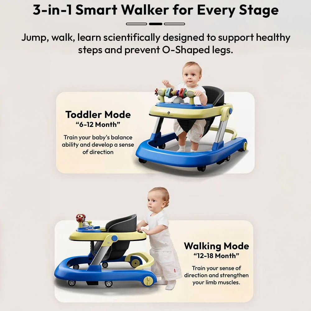 3-in-1 Smart Baby Walker