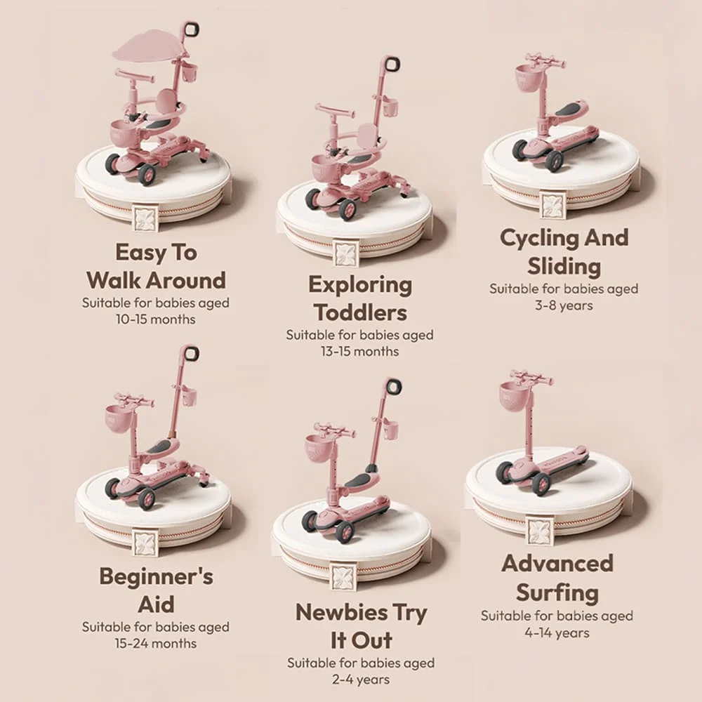 multi-functional kids scooter