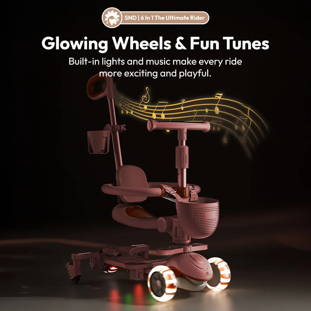 adjustable musical kids scooter