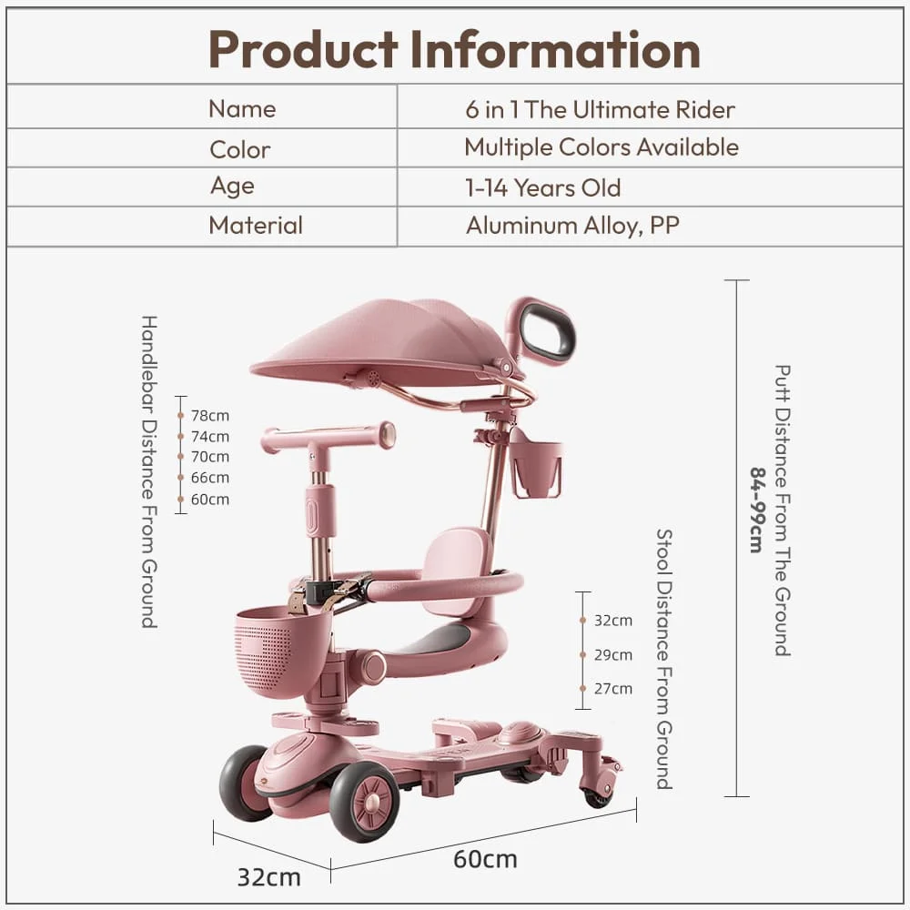 Specification of Kids scooter