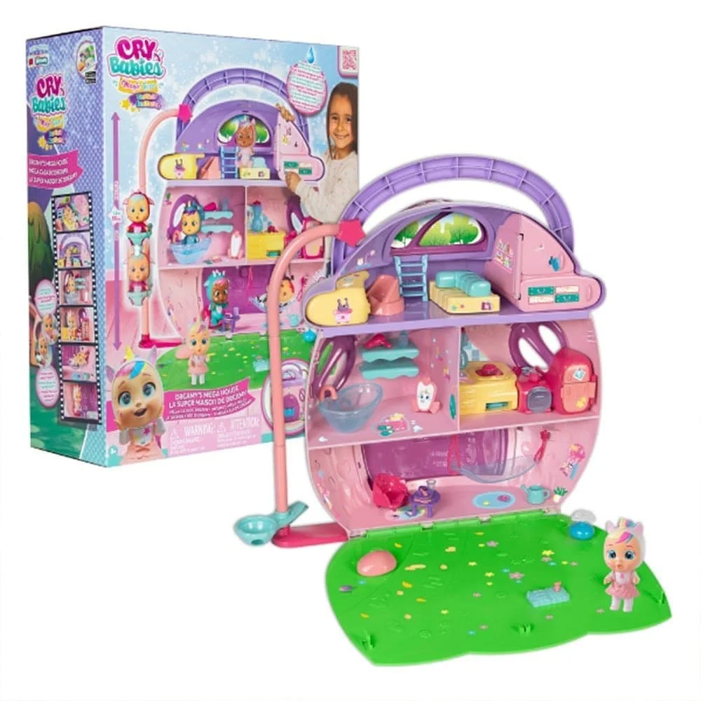 IMC Cry Babies Magic Tears Dreamy's Mega House Playset, Magical Dollhouse with Accessories for Kids