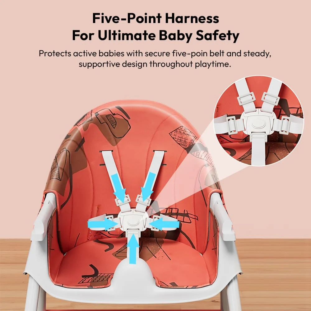 Foldable baby high chair