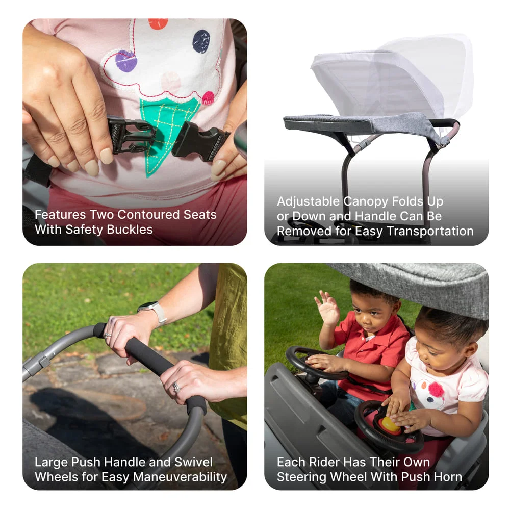 Double Ride-On Toy for Kids