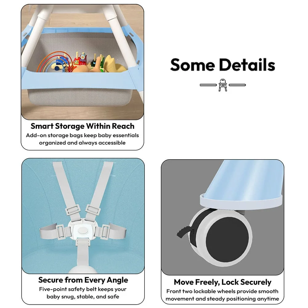 Multi-Functional Baby High Chair Booster Seat