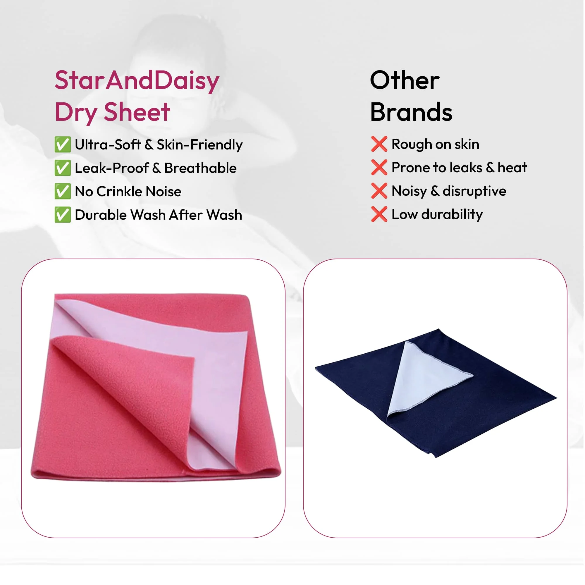 Baby waterproof sheet