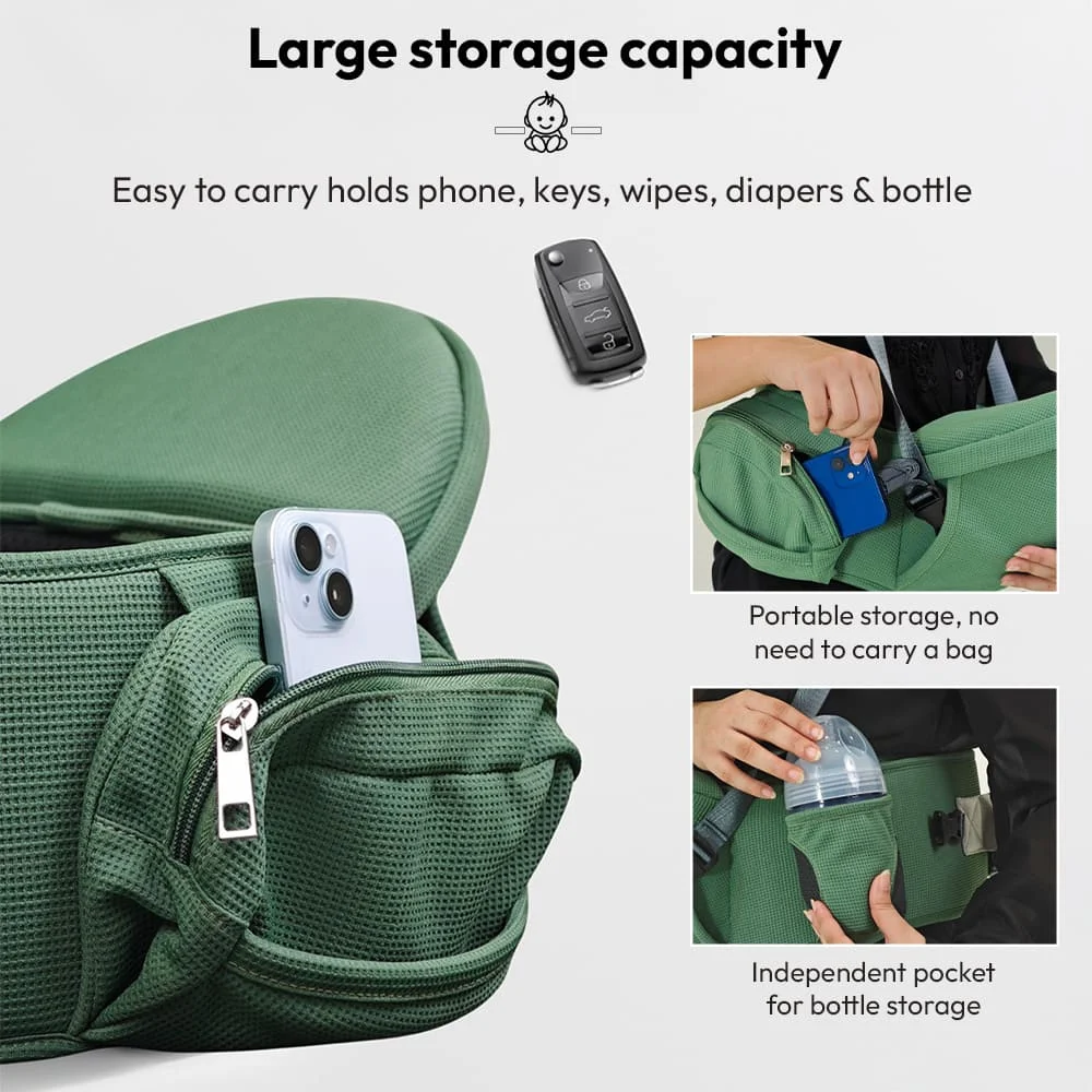 3-in-1 Baby Carrier with Hip Seat