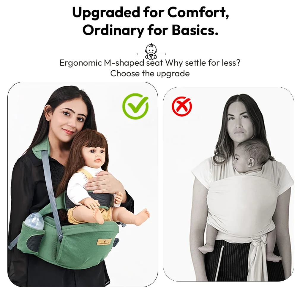 3-in-1 Baby Carrier with Hip Seat