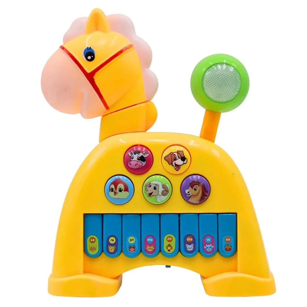 3 in 1 Musical Toy Yellow Horse main