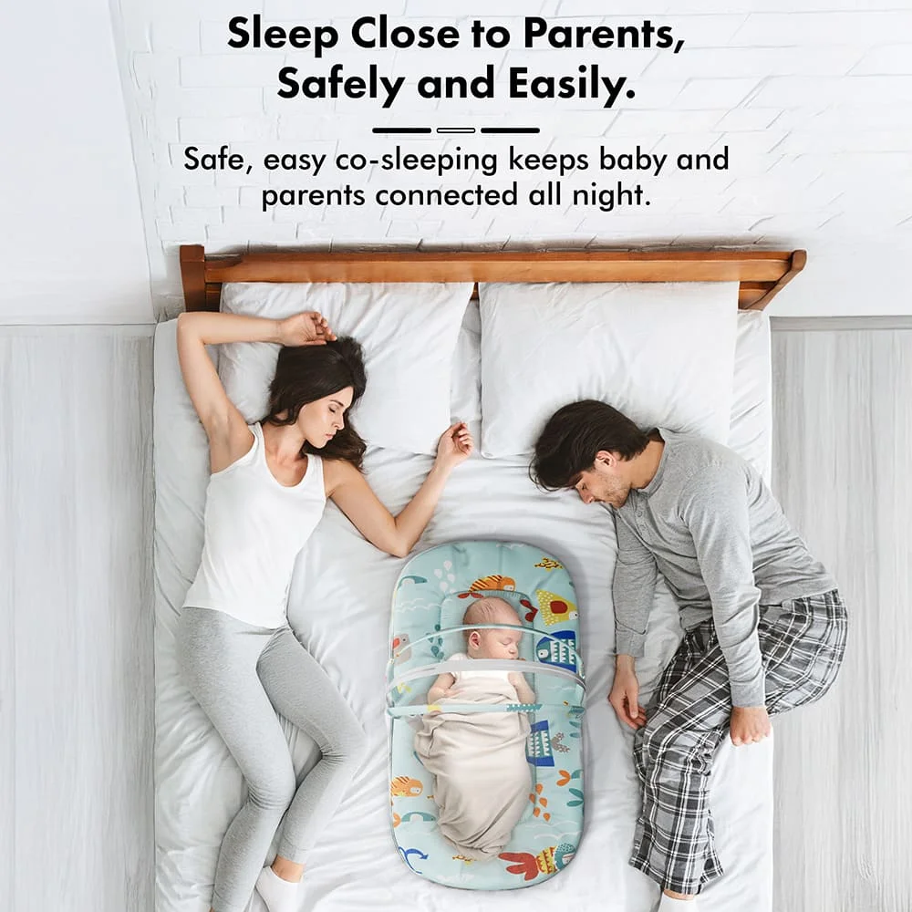 Bed Set with Mosquito Net aqua