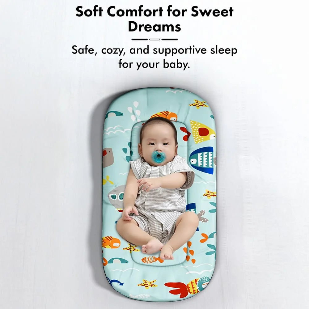 Bed Set with Mosquito Net aqua