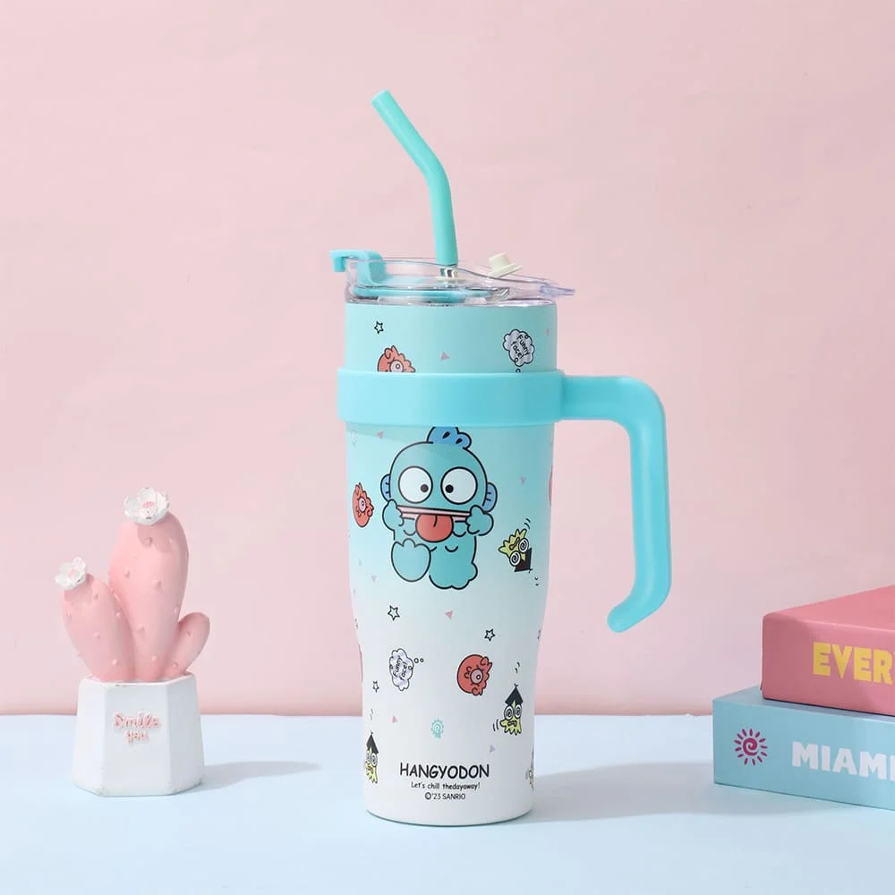 Cartoonistic stailess steel tumbler large size Blue