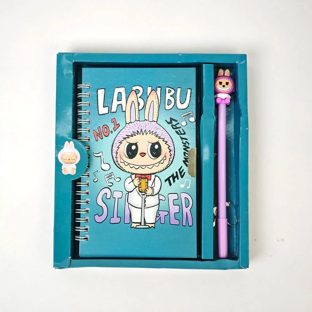 Labubu Notebook green