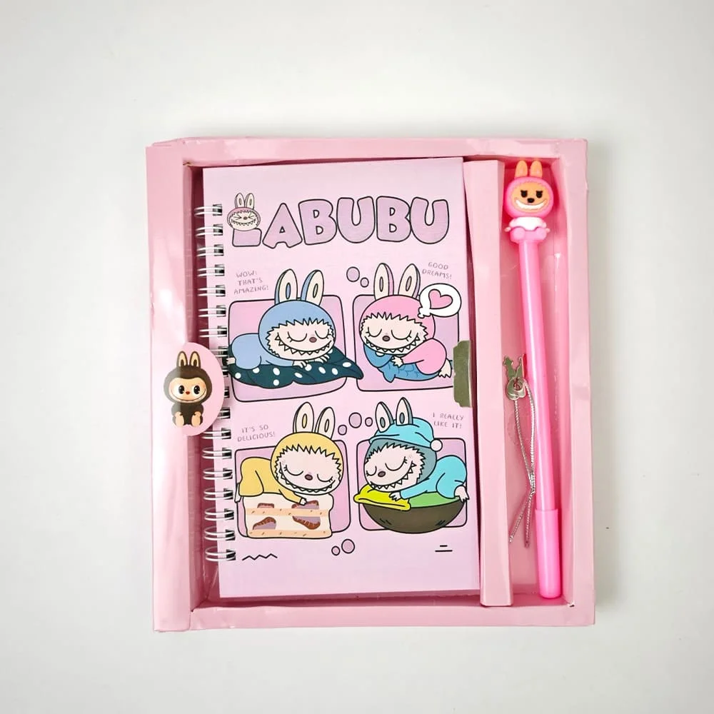 Labubu Notebook pink