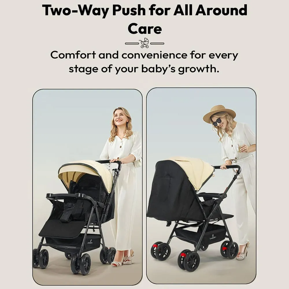 Urban tot baby stroller 2 way push stroller