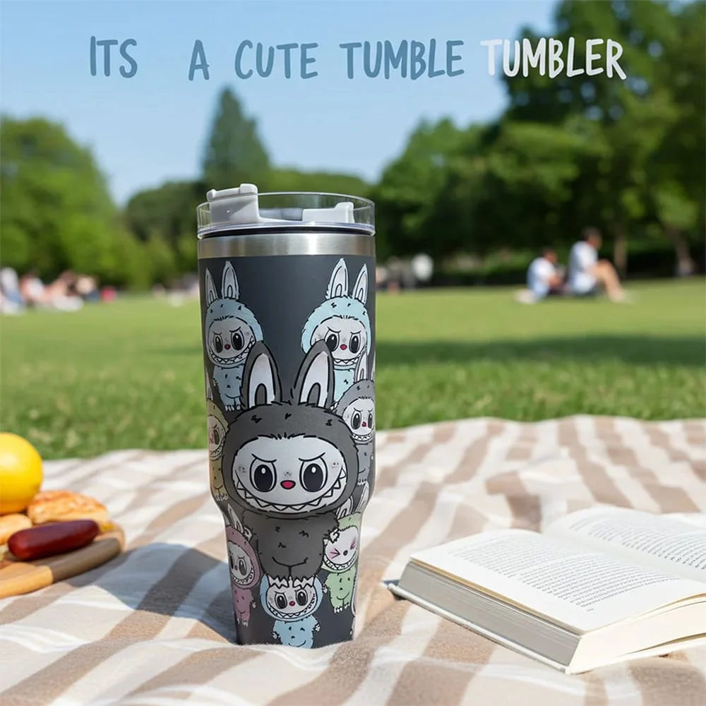labubu tumbler with handle