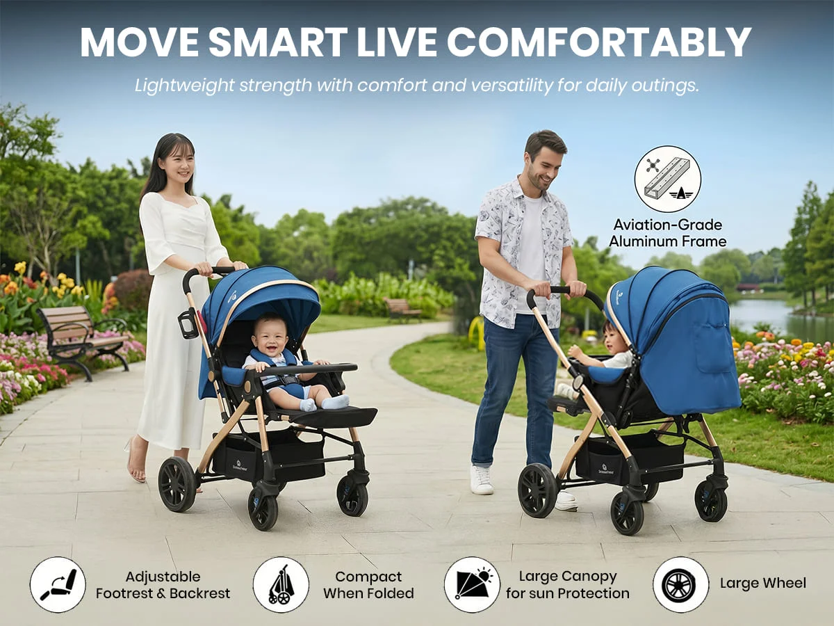 Luna Luxe Baby Stroller – Convertible Stroller Pram Luna Luxe Baby Stroller – Convertible Stroller Pram