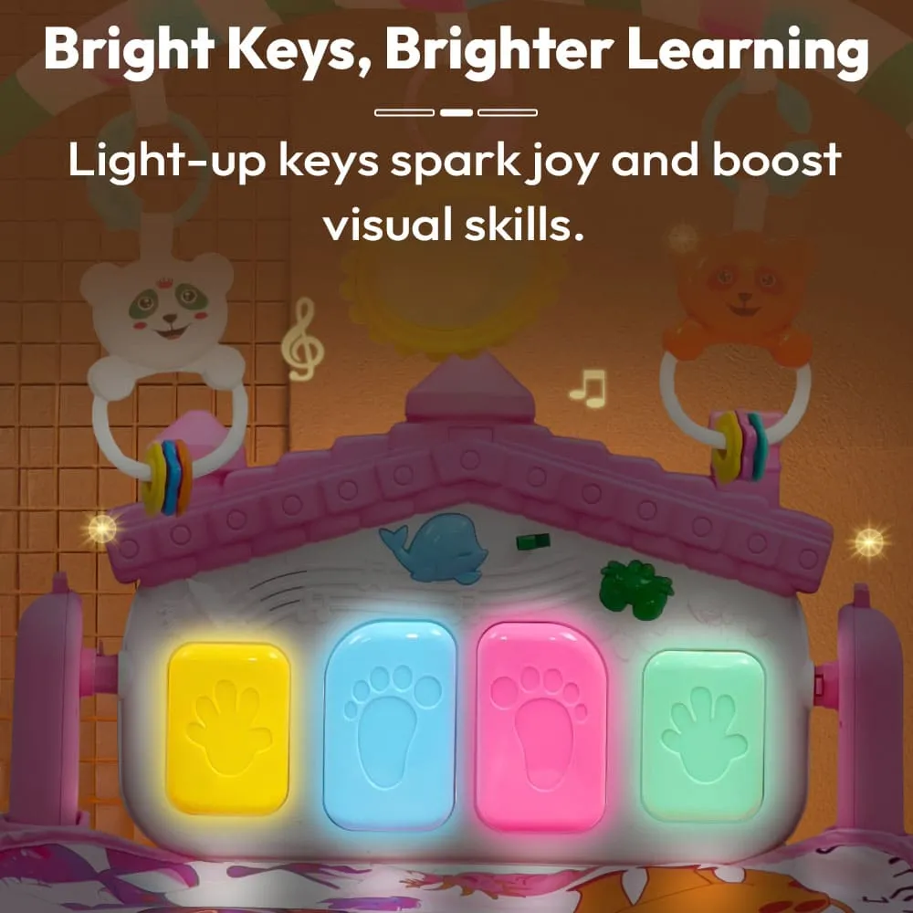 multifunctional baby piano playgym bright keys