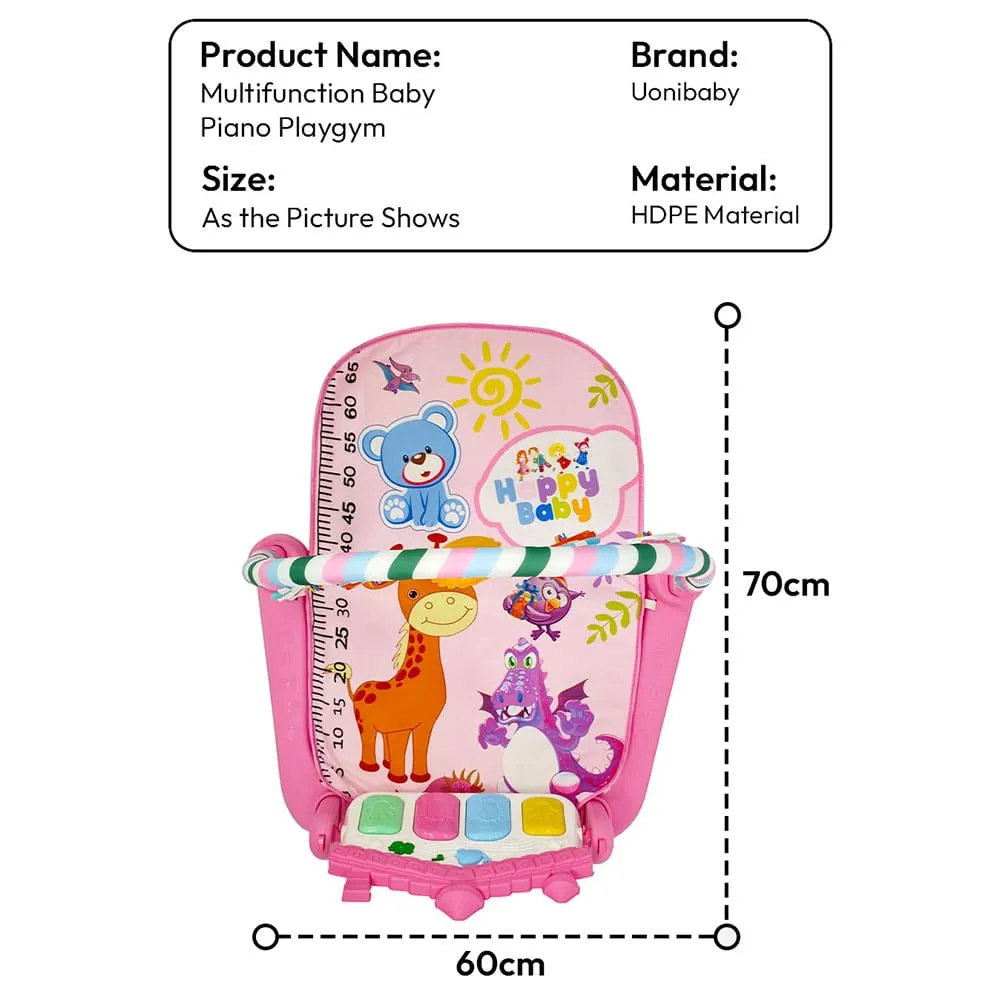 multifunctional baby piano playgym dimension