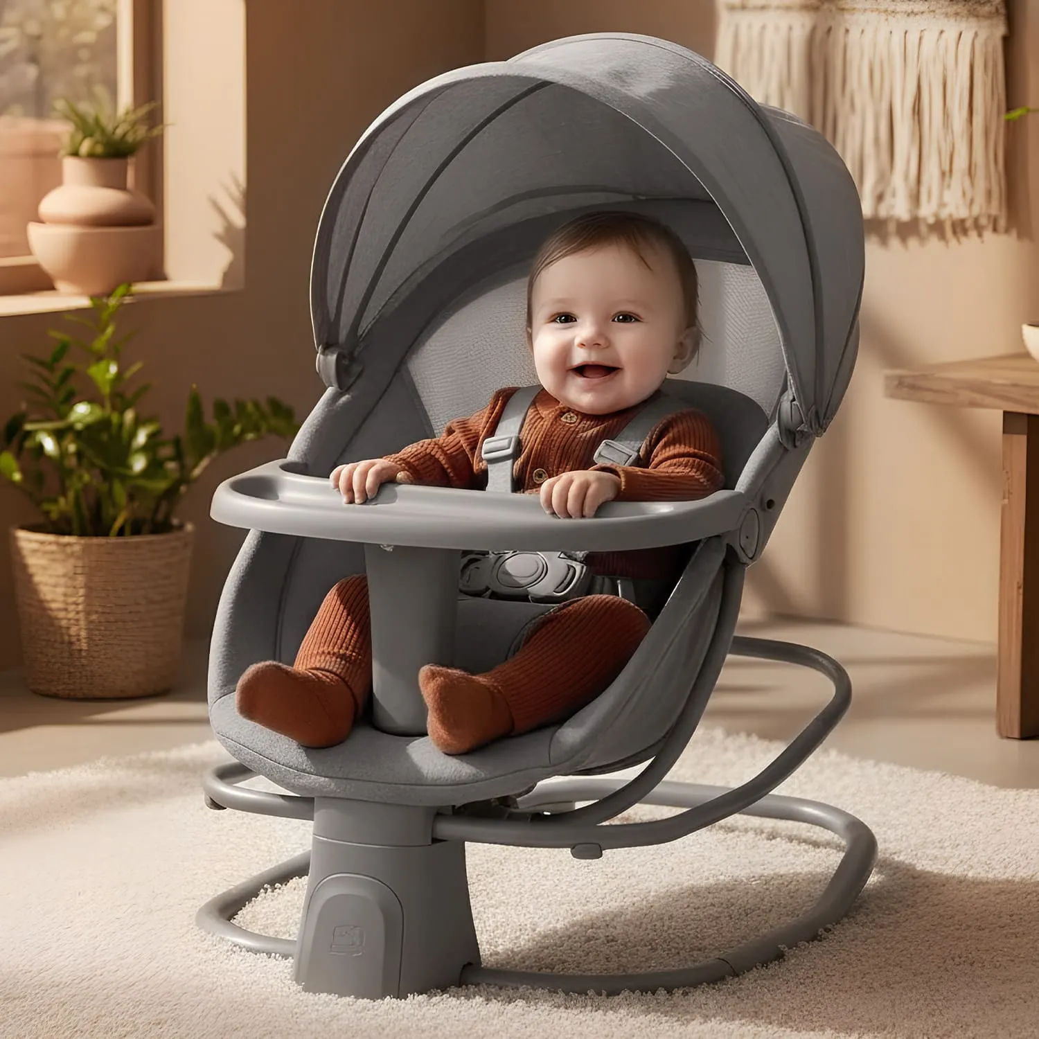 Mastela_4_in_1_Bassinet Grey