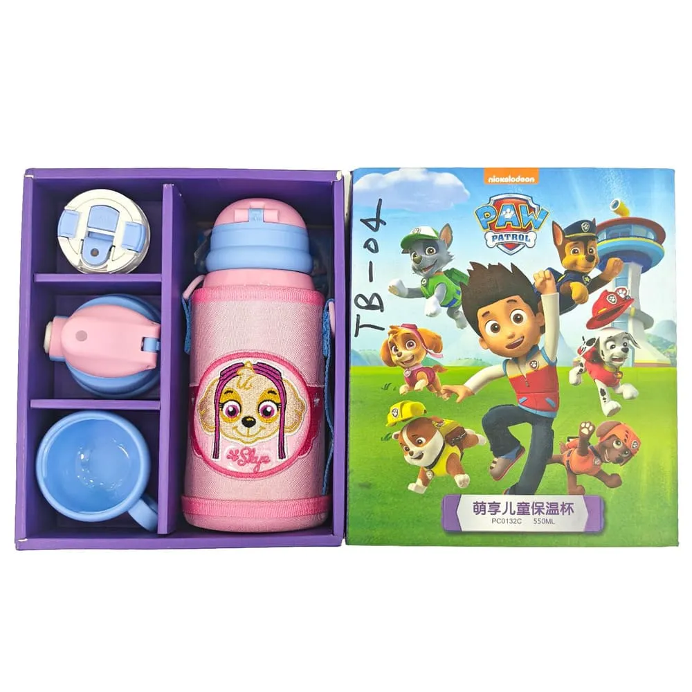 StarAndDaisy Cute doreamon Thermos Flask Gift Set with Multiple Lids & Cup – Stainless Steel Insulated Bottle for Kids & Adults - orange