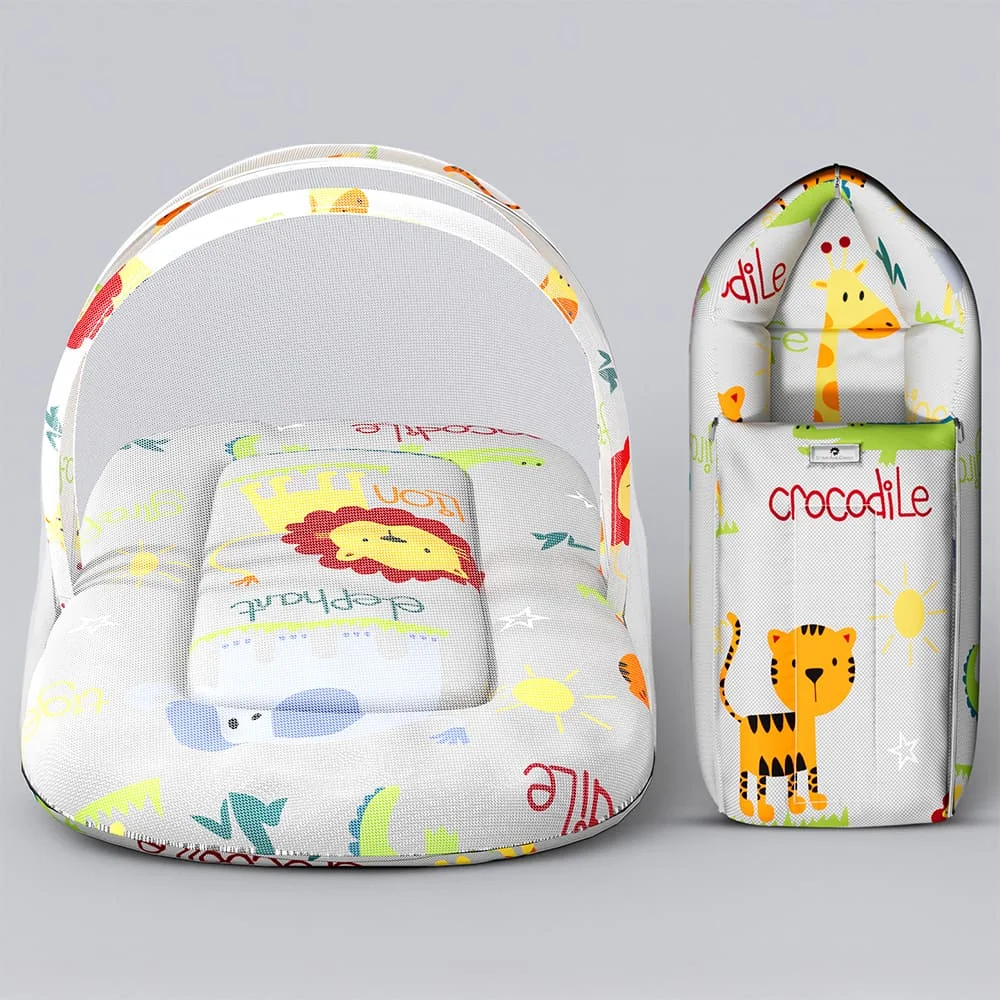 bed set with msqt net forest