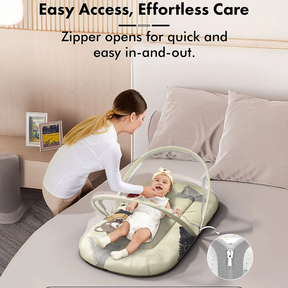 baby bed with mosquito net