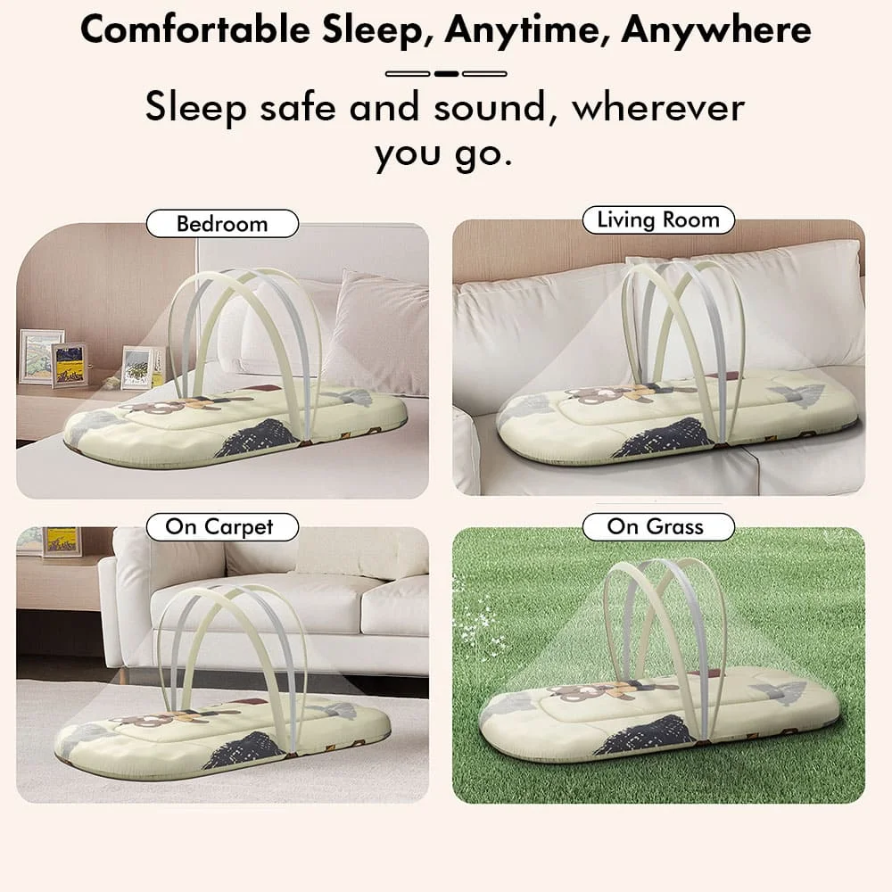 baby bed with mosquito net