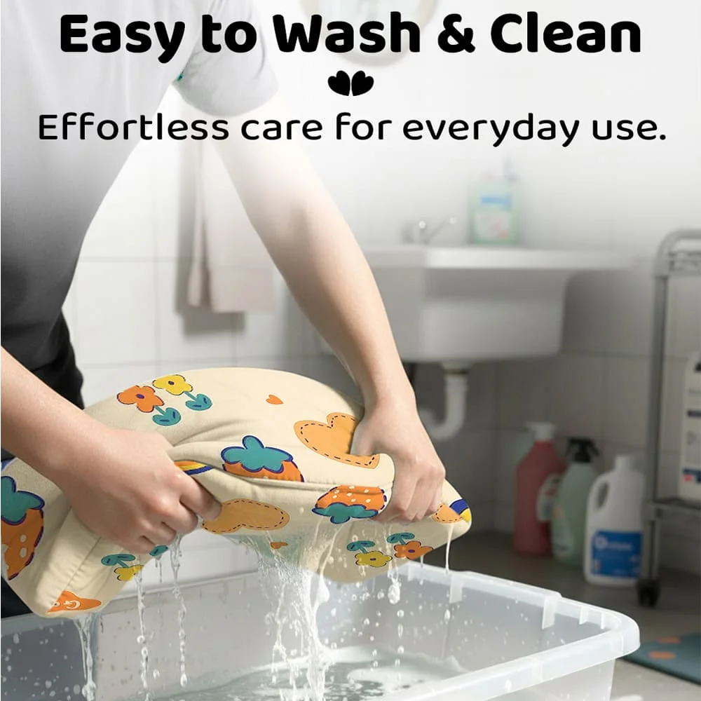 bedding set rainbow print