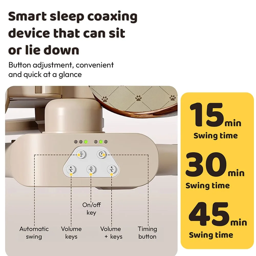Automatic cradle cum High chair