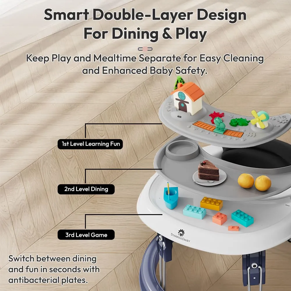 first step baby walker blue smart durable