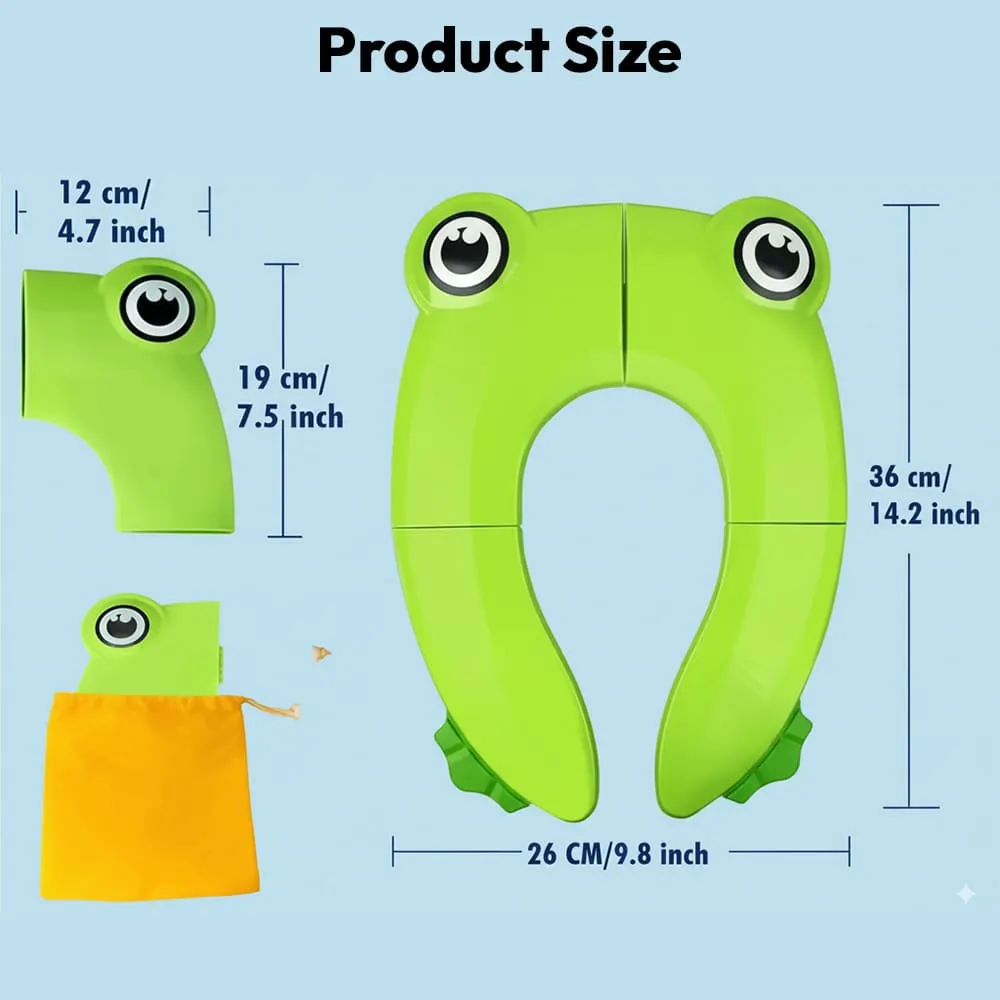 product dimension of frog potty seat copy