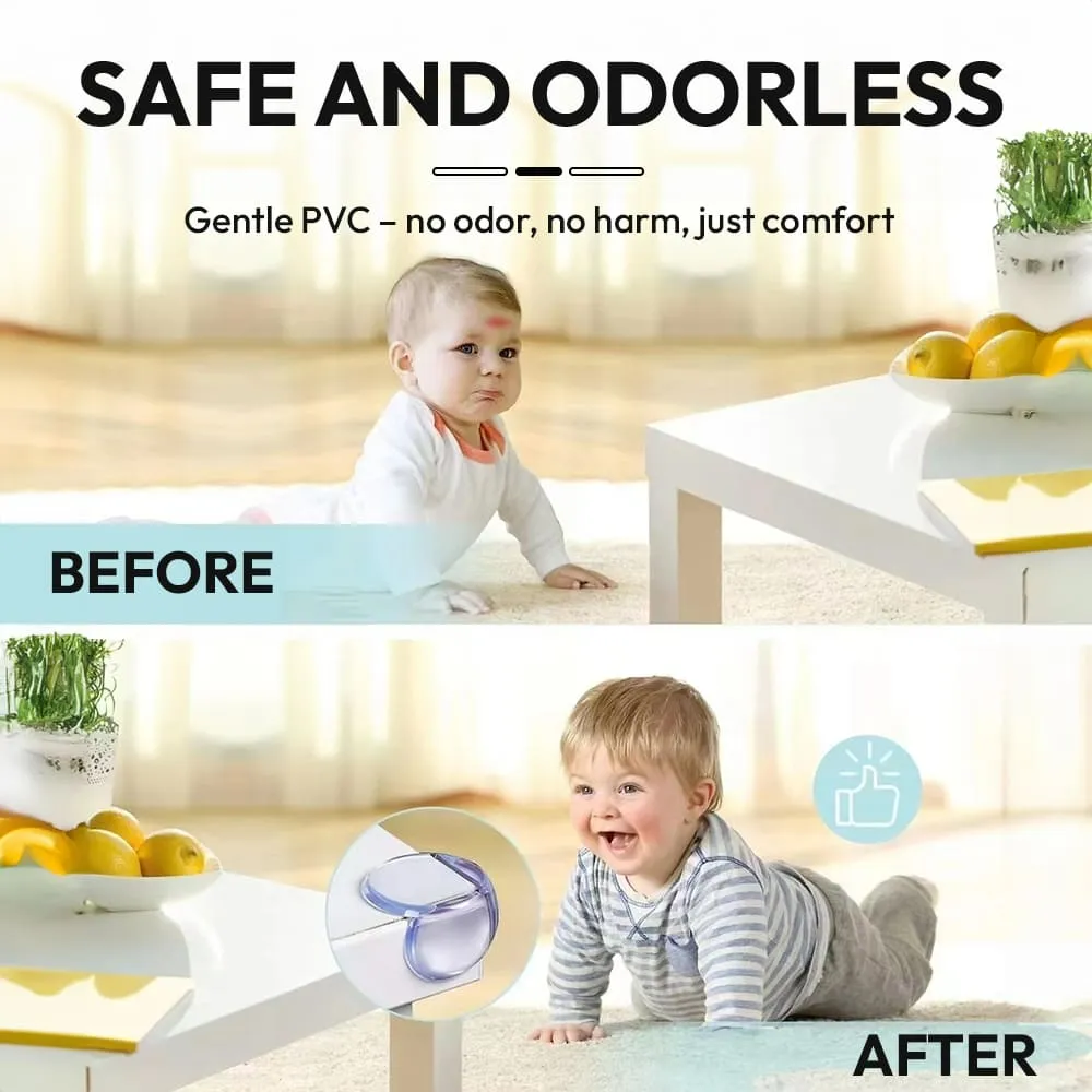 safe and odorless Transparent Furniture Edge Guards prism