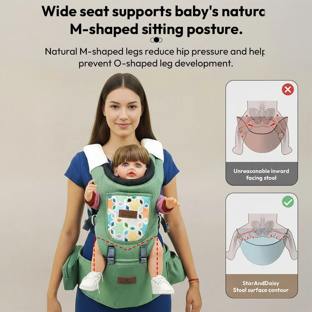 M Shaped baby hip carrier