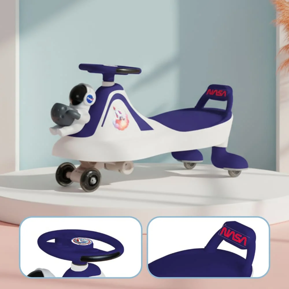 Nasa Swing Car White Blue