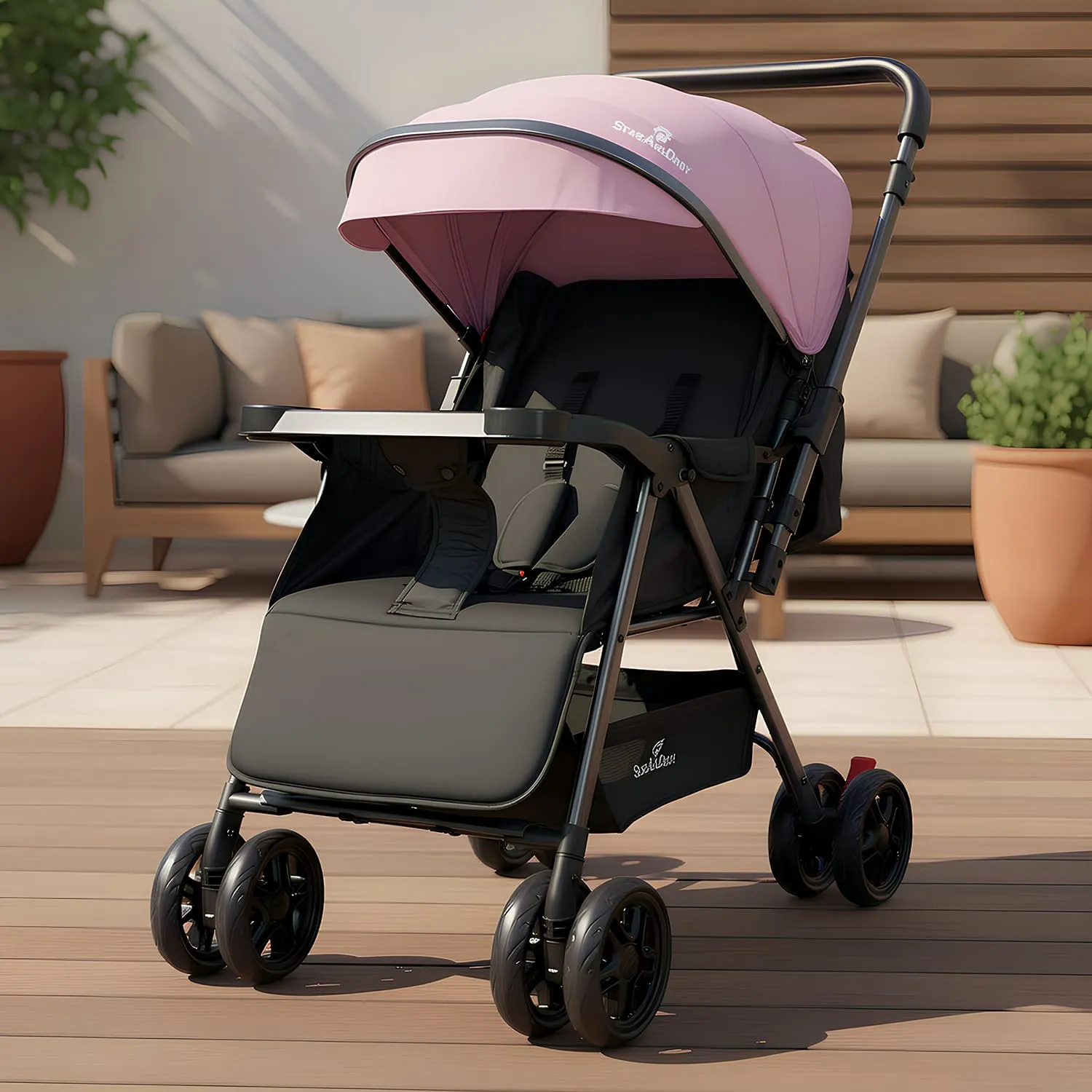 Urban Tot Baby Stroller Sakura Pink