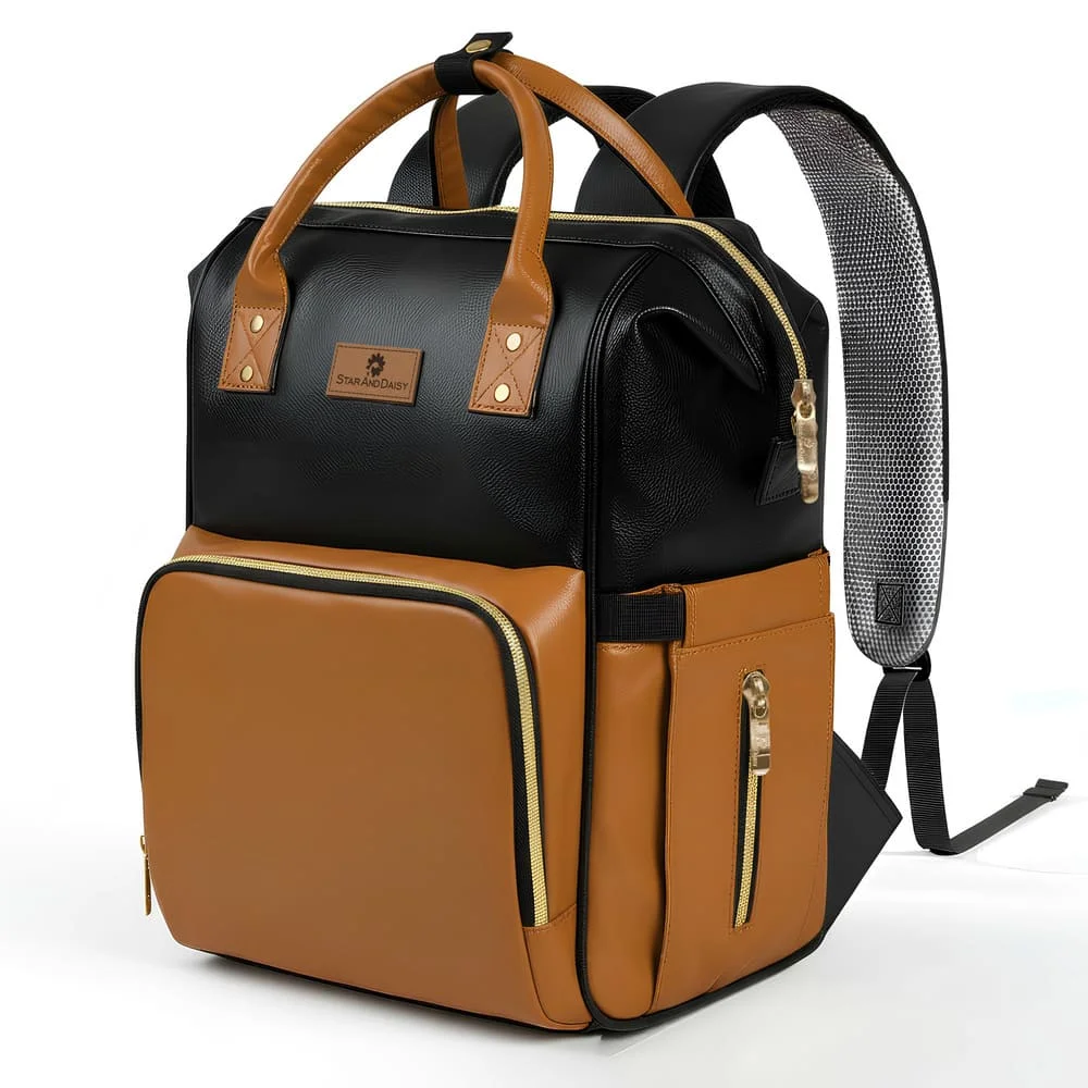 maternity bag prime mint black brown