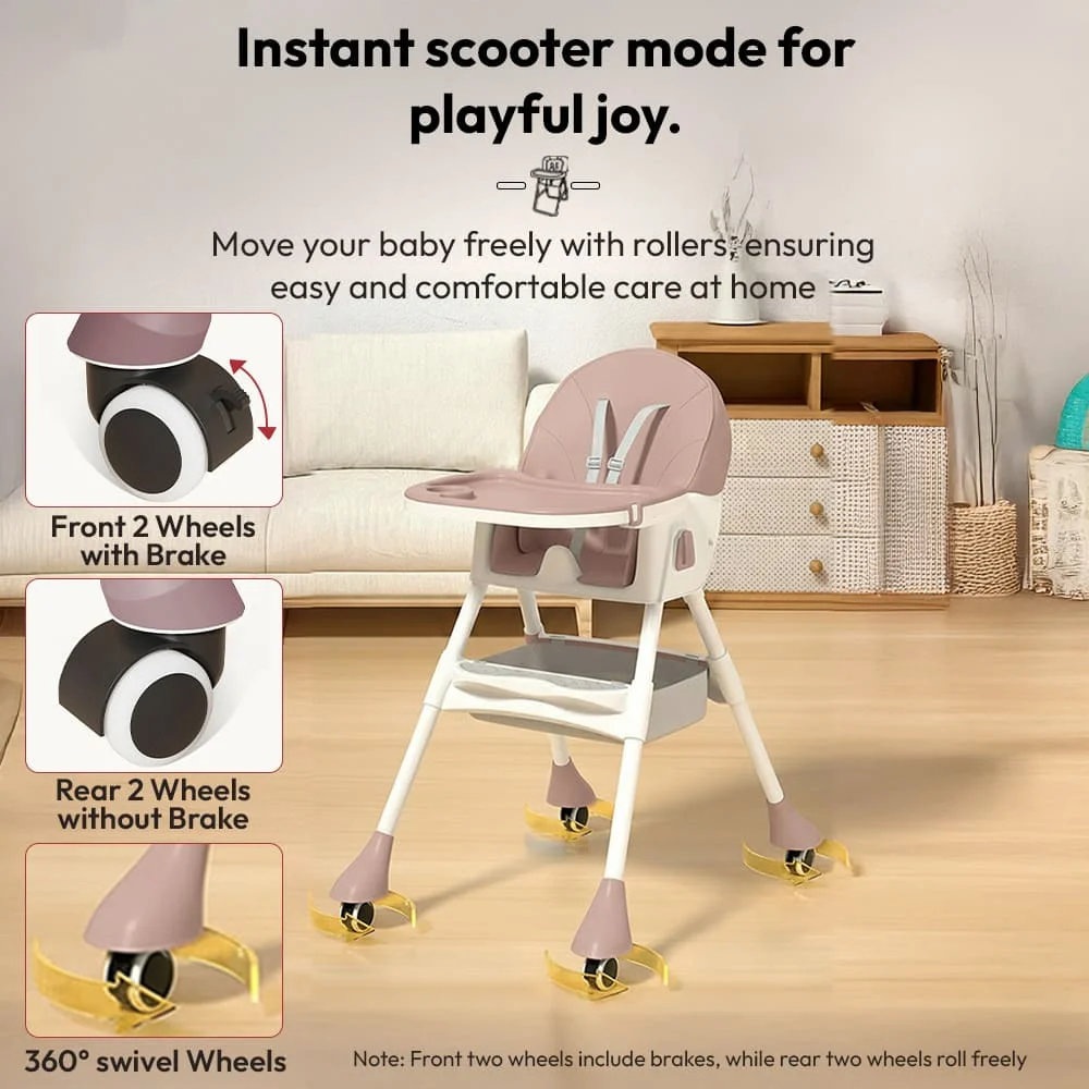 munchmate high chair pink