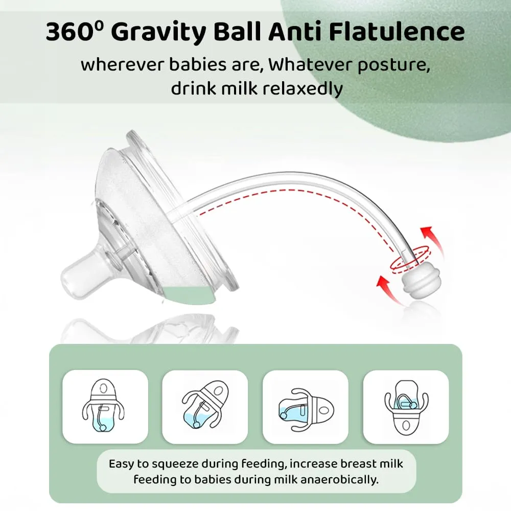 360 gravity ball soft silicone bpa free baby nipple