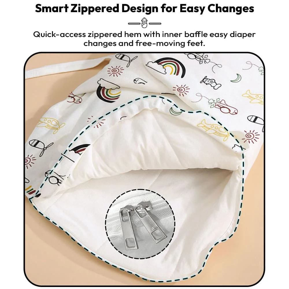 Butterfly swaddler rainbow print