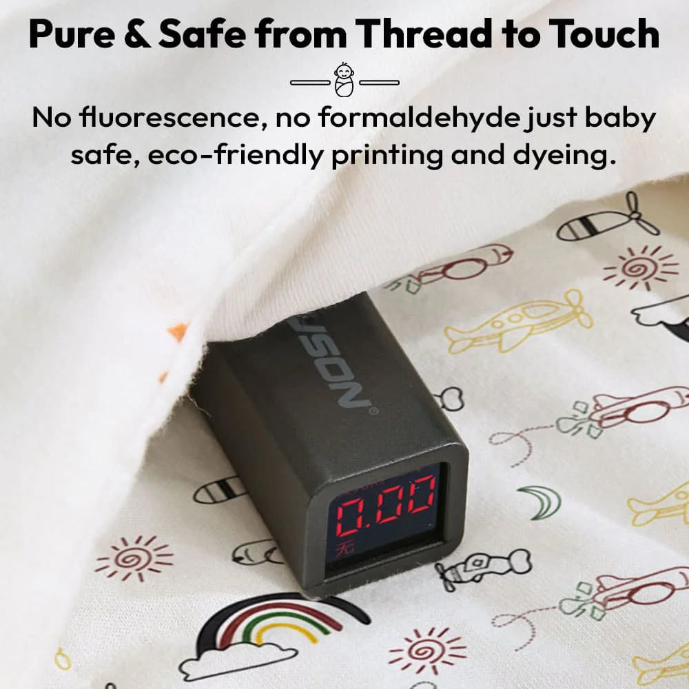 Butterfly swaddler rainbow print