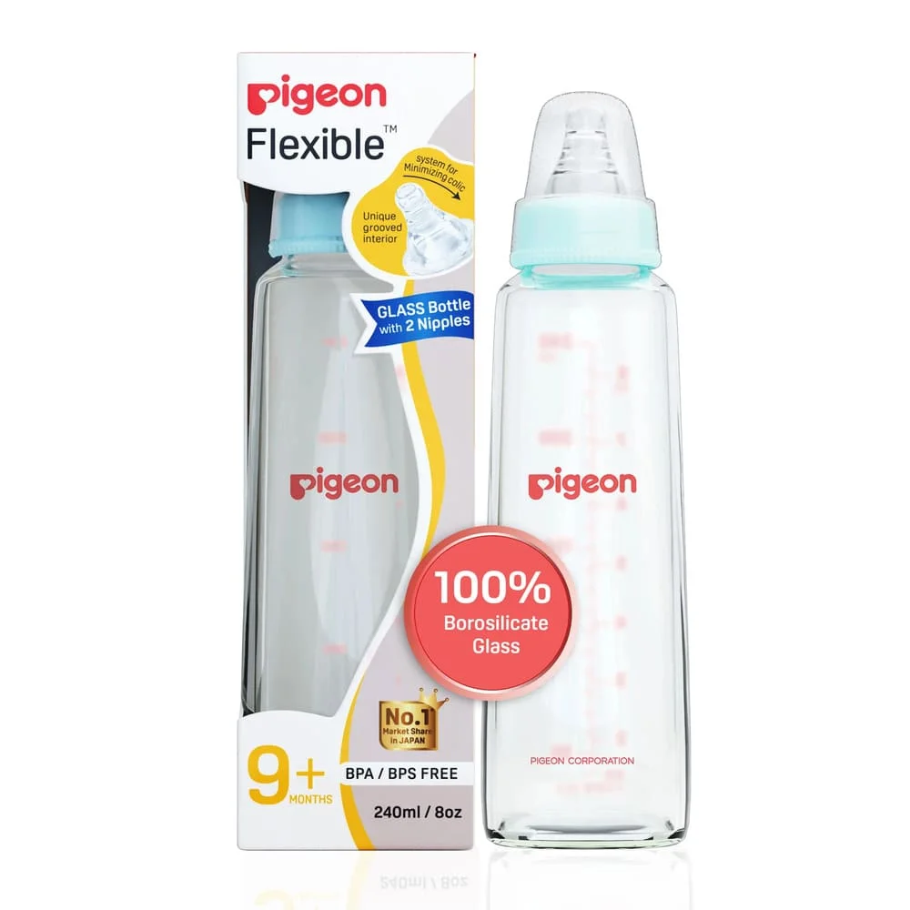 Feeding Bottle 240ml cyan blue