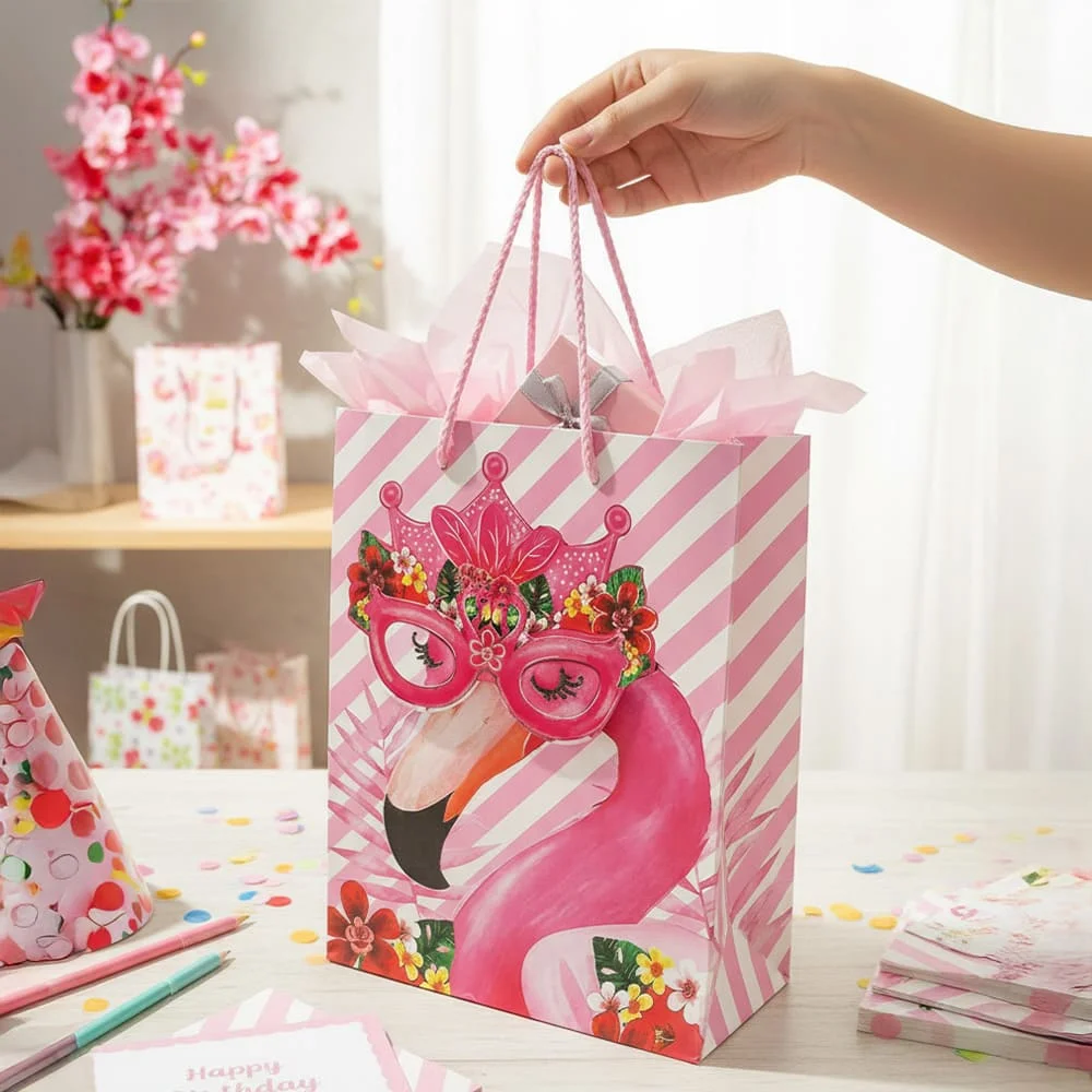 Flamingo gift bag